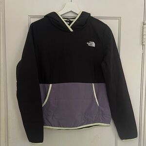 The North Face Black and Lunar Slate Grey Purple Hoodie